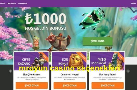 mroyun casino seçenekleri